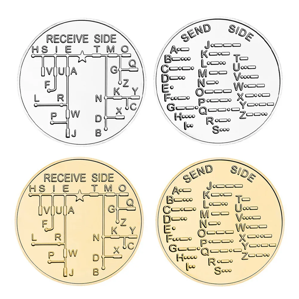 Morse Code Training Training Coin Commemorative Coin For Novice Radio Enthusiasts And Hobbyists Learning Tools