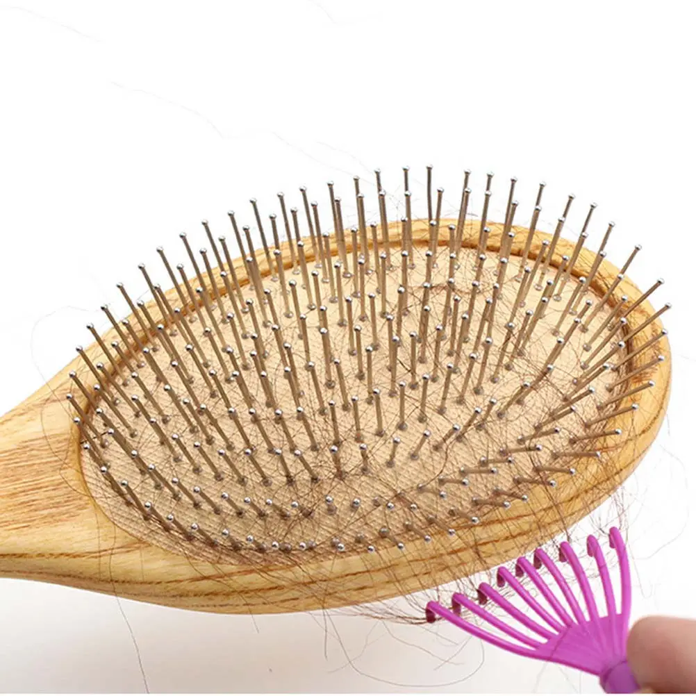 5Pcs Hair Brush Cleaner ABS Plastic Curly Comb Cleaning Claws Mini Tool for Removing Embedded Hair Lightweight Portable Brush view 2