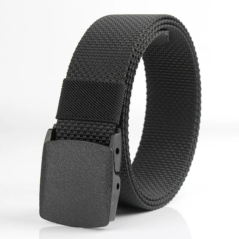 Maikun Outdoor Tactical Nylon Braided Belt Labyrinth Plastic Buckle Canvas Student Plastic Buckle Belt