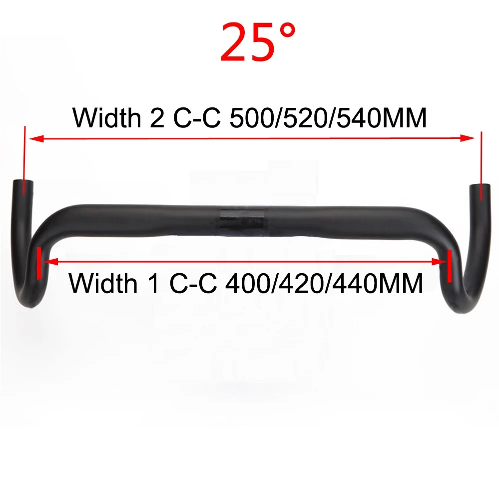 2022 no logo new Carbon Gravel handlebar Big Flare Bar Cycle cross Road Bike handlebars 400/420/440mm carbon fiber