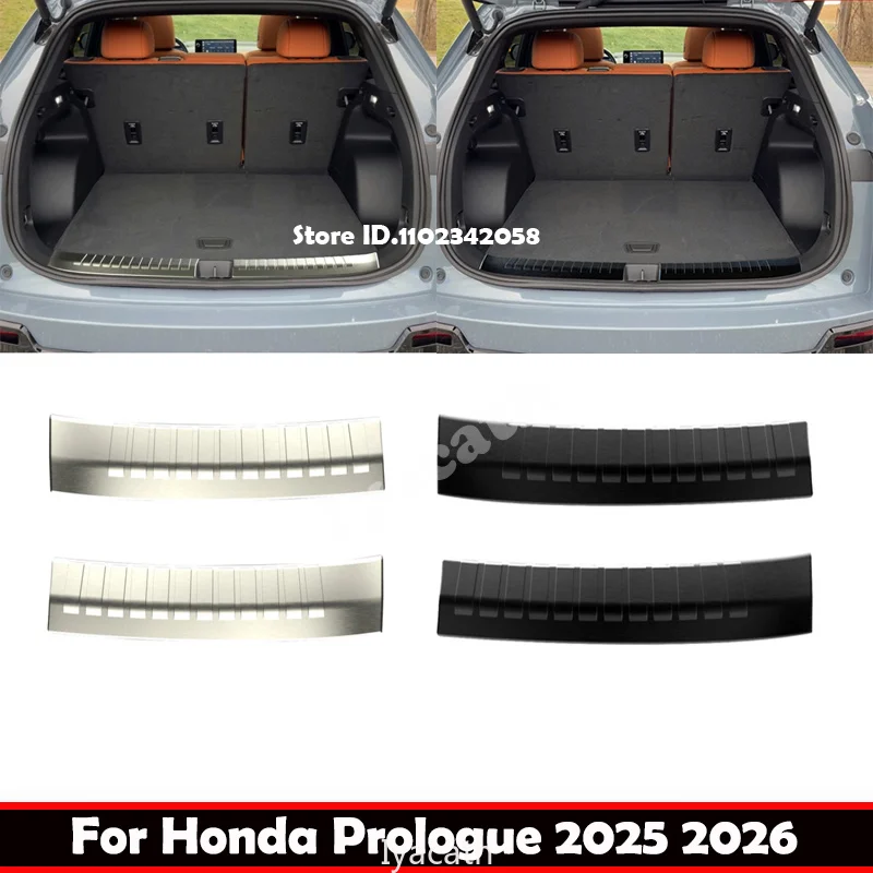 For Honda Prologue 2025 2026 Stainless Steel Built-in Outer Rear Bumper Protector Door Sill Trunk Tread Plate Trim Accessories