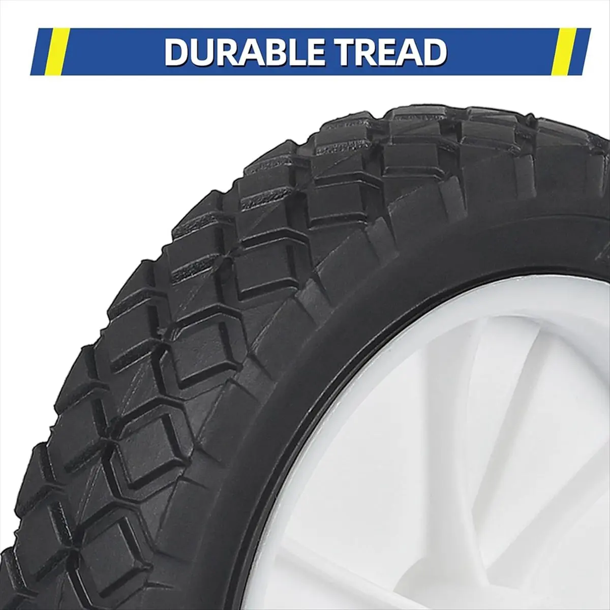 

A013 2 Pack 7 Inch Wheels Hand Trucks Wheels, Replacement Wheels Fit for Lawn Mower Wagon Utility Cart