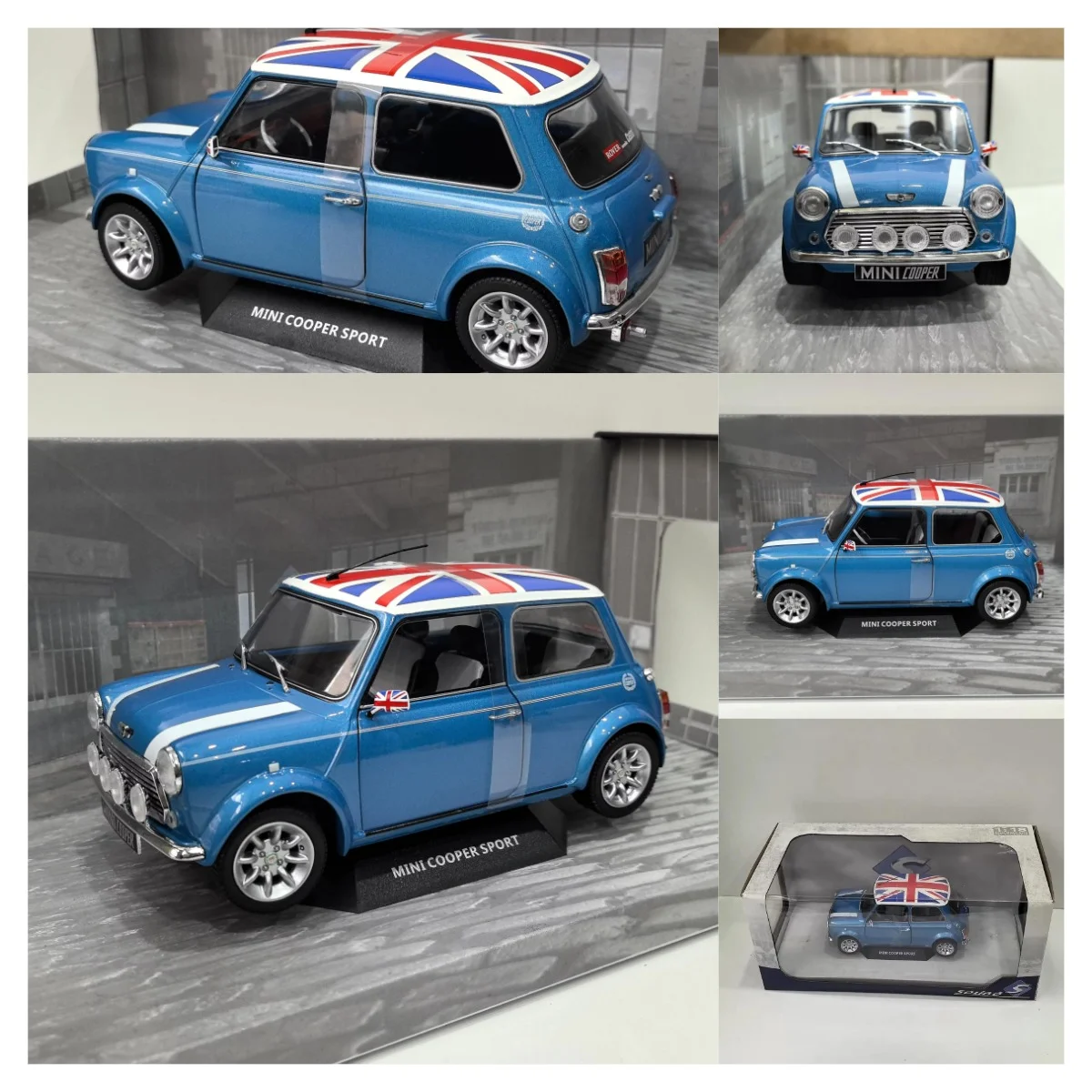 

Коллекционная модель автомобиля SOLIDO Packaging Is Old Flaws Diecast, масштаб 1/18, COOPER SPORT Q7, из сплава