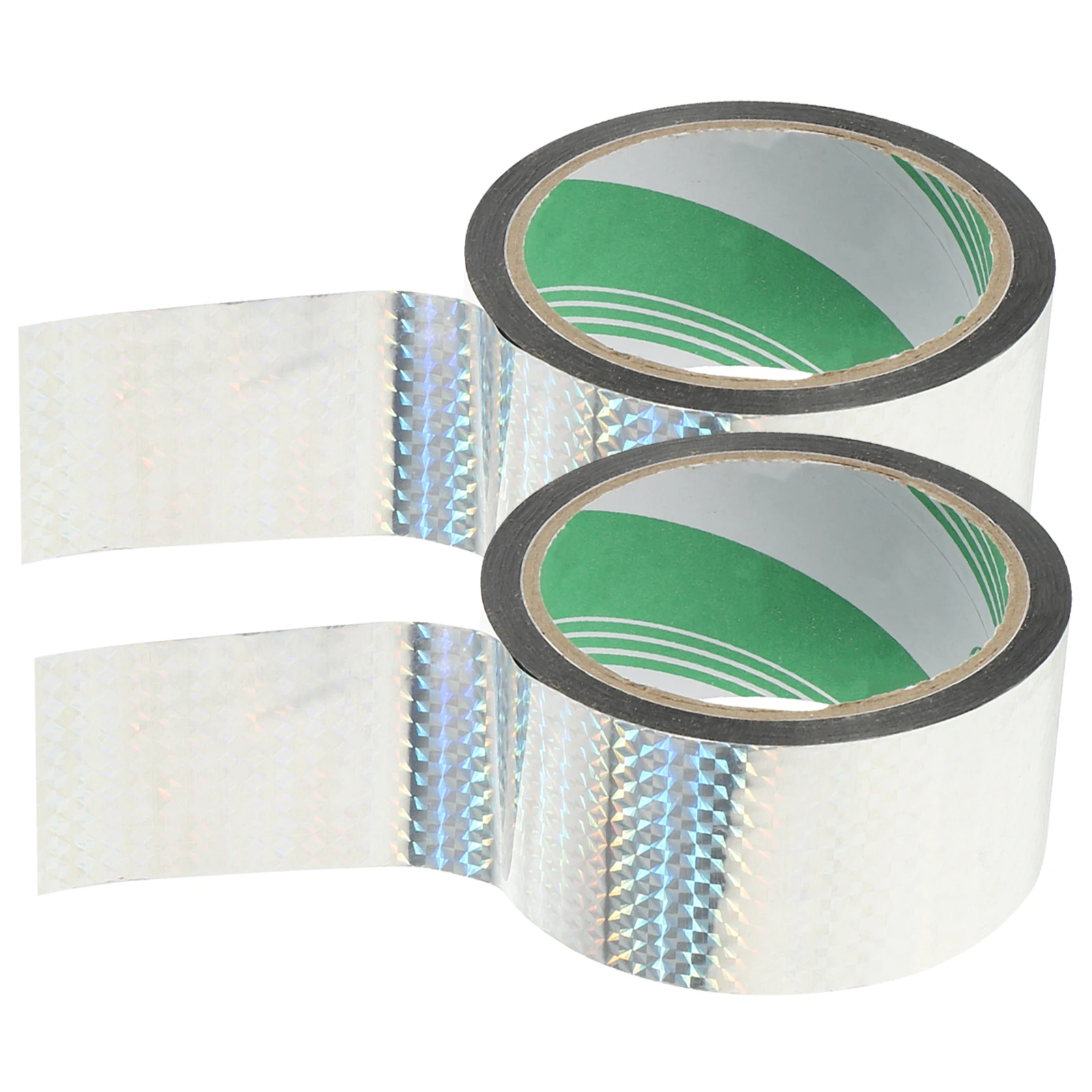 

2pcs Reflective Tape 5cmx50m DIY Craft Decor Prism Gift Wrapping Tapes for Packing Present Organizer
