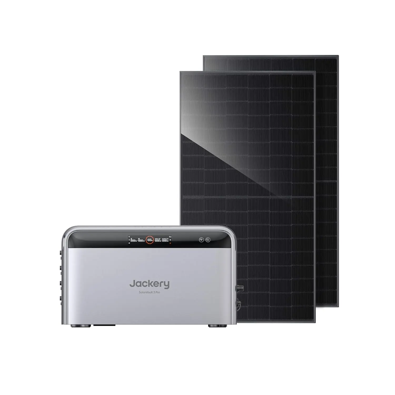 Jackery SolarVault 3 Pro balkon-energiecentrale met opslag, 2×450W glas-glas zonnepanelen, 4 MPPT, 1200W output, 4000W PV-ingang, uitbreidbare opslag 2,52–15,12 kWh, plug & play