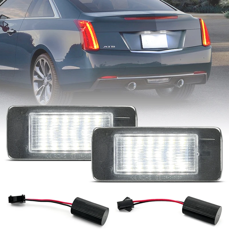 2Pcs For Cadillac ATS 2015-2019 Escalade 2015-2020 White LED Number License Plate Light