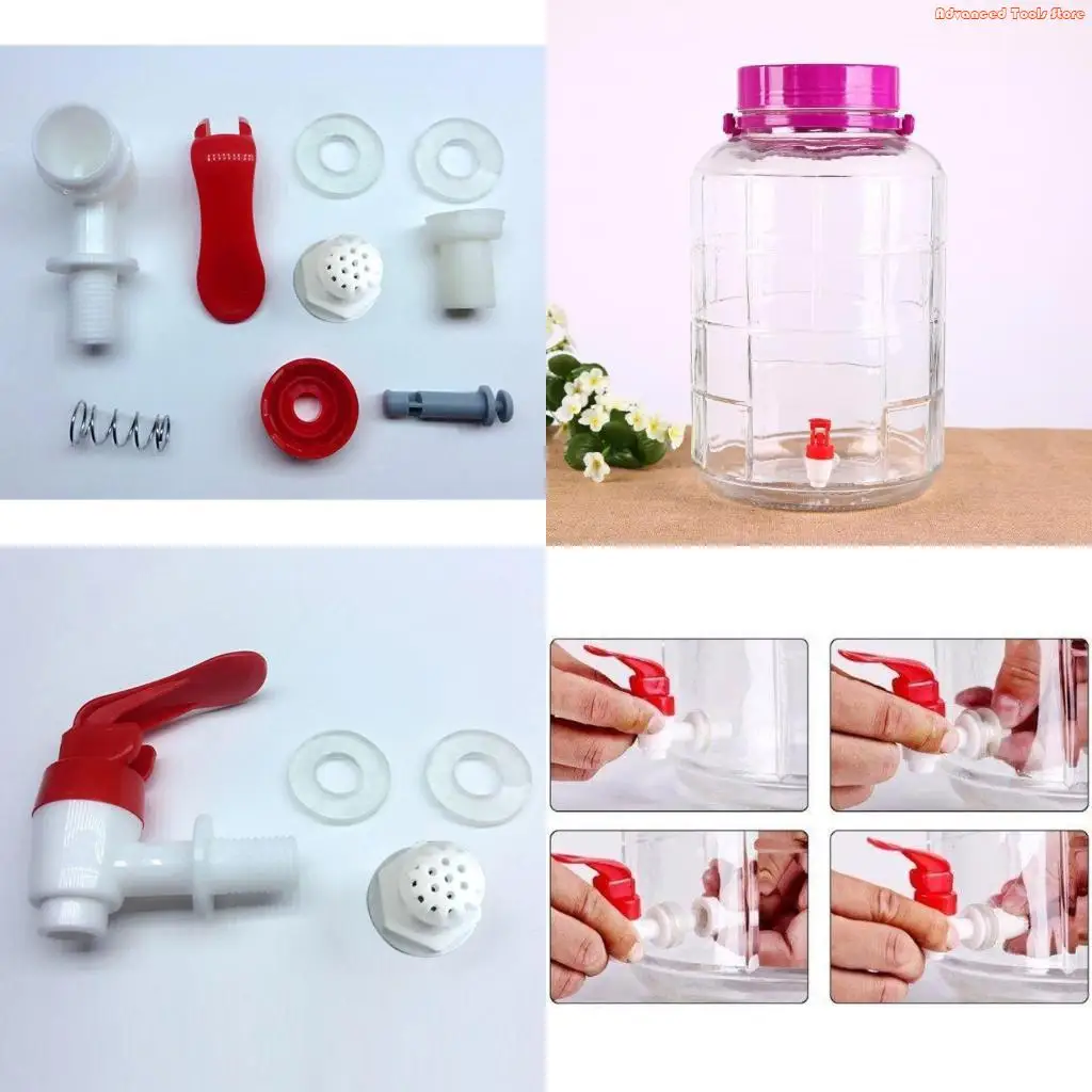 Plastic Faucet Wine Barrel Dispenser Spigot Push Party Dispenser Faucet W91B