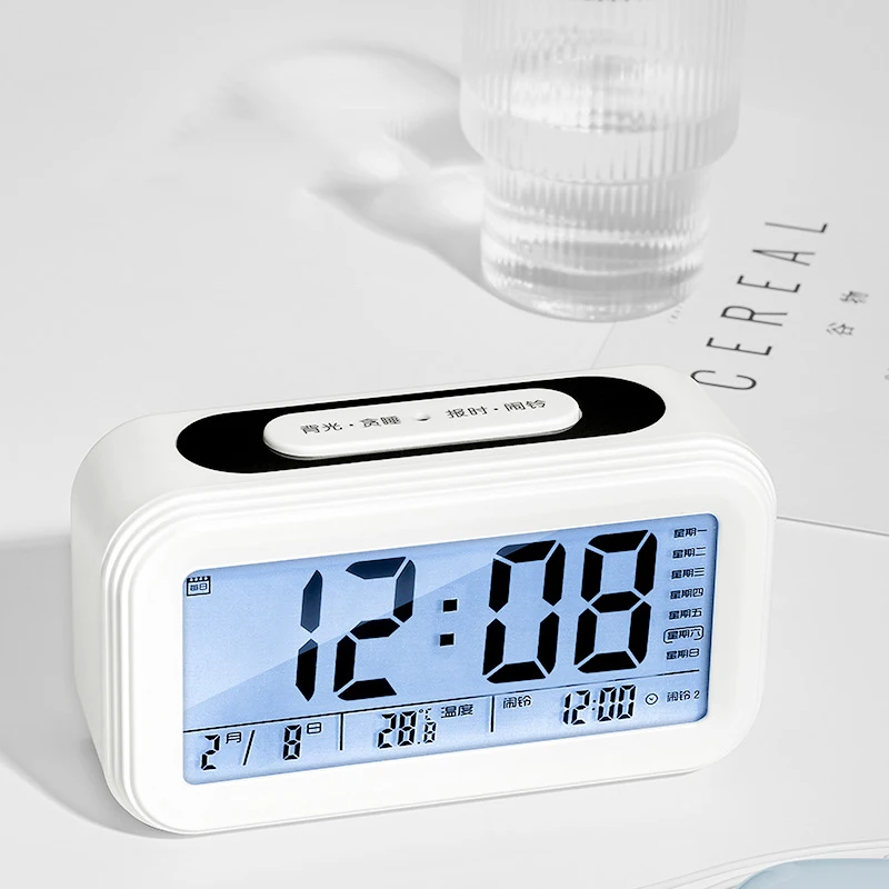 Student Electronic Alarm Clock Smart Bedroom Bedside Luminous Alarm Clock Creative Reloj De Pared Digital Electronic Desk Clock