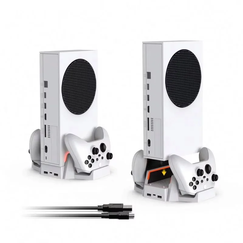 

Charge Dock Dobe Tyx-0663 Multifunctional Vertical Stand With Cooling Fan Dual Charger Console Bracket For XBOXes Series S Xss