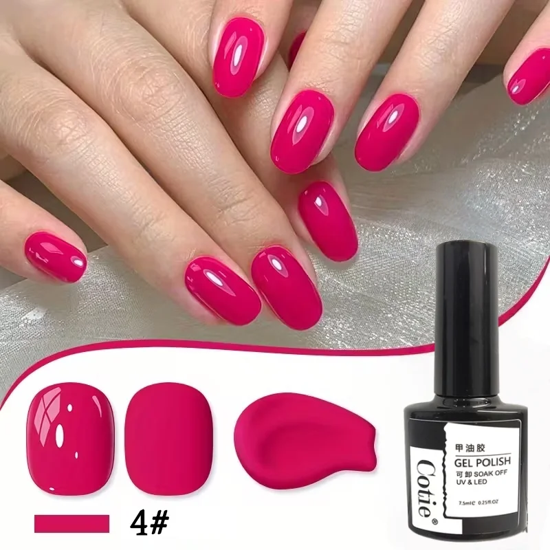 6 Stück Gel-Nagellack der Neujahrsserie, Glitzer, Wein, Rose, Kirsche, perfekt für die Heimmaniküre, ideales Geschenk für Frauen
