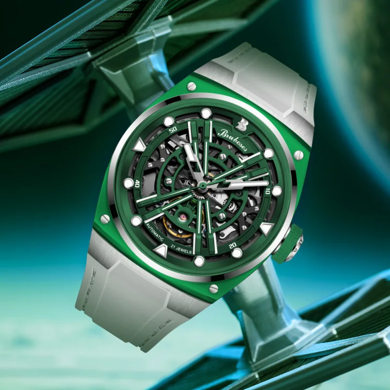 Automatisch Horloge Speciale Holle Mechanische Luxe Horloges Lichtgevende Waterdichte Luxe Mode Horloges Mannen