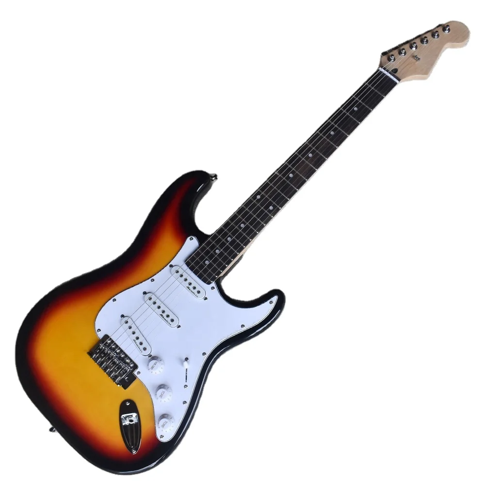 

Flyoung High Quality Tobacco Sunburfactory Basswood Body 6 Strings Electric Guitar Cheap Price Cufactoryom Made factory