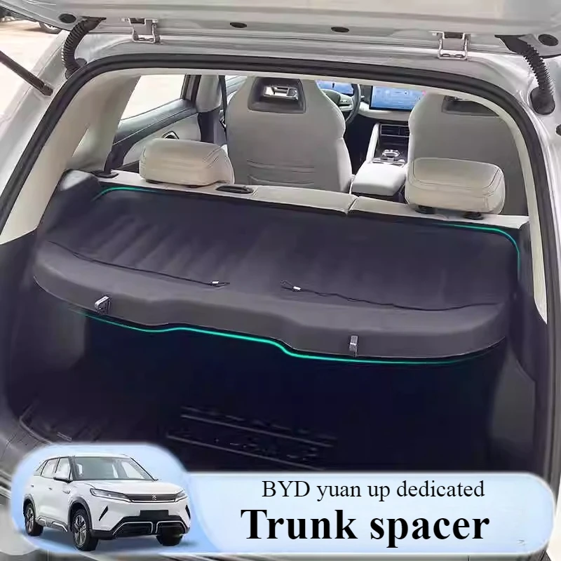 

For BYD Atto 2 YUAN Up 2024 Accessories Interior Car Rear Trunk Storage Panel Scalable Curtain Organize Storage Black Panel