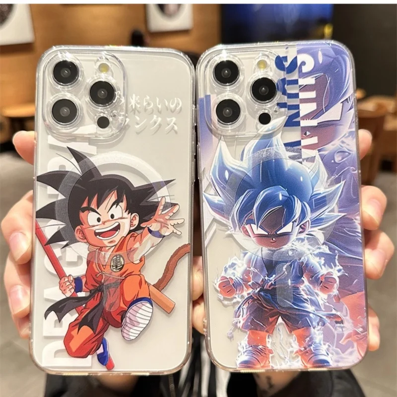 

Cute Cartoon Anime Dragon Ball Vegeta Magsafe Wireless Charge Pgone Case For iPhone 17 12 13 14 15 16Pro Max Plus Magnetic Cover