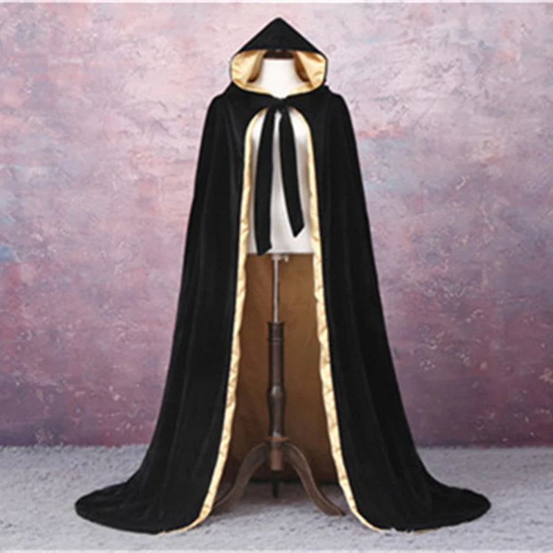 Elegant outdoor Hooded Cloak Pageant Velvet Cloak Luxury Europe Style Robe Medieval Cape Shawl Party Queen Princesse shawl cloak