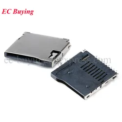 10/5pcs SD Card Socket Adapter Automatic PCB Connector Push-Push Type TF Micro SD Card Slot Deck for Phone Tablet Vehicle Naviga