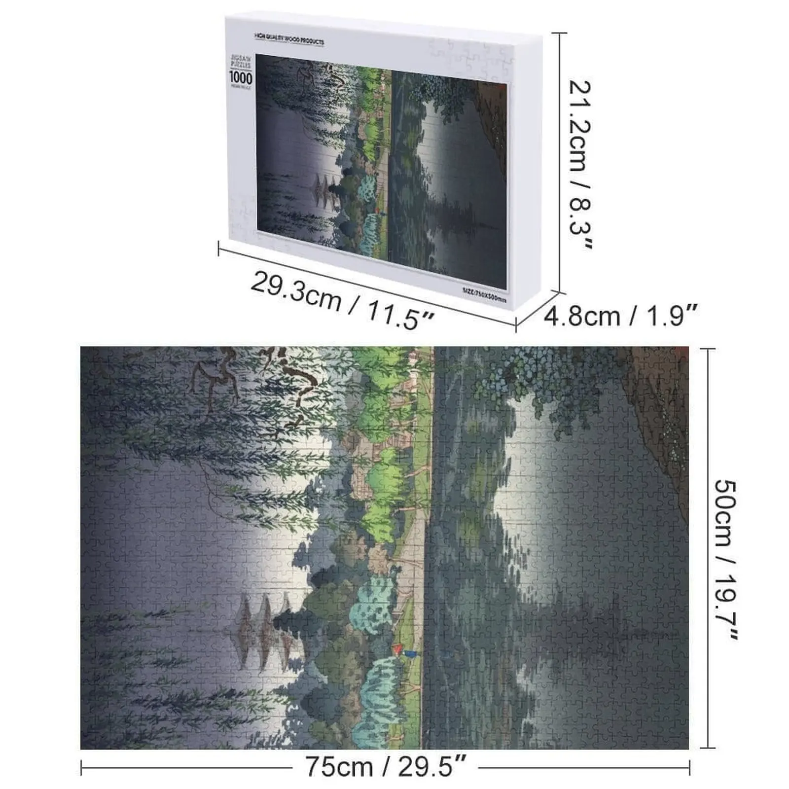 Nara Kofukuji Temple par Tsuchiya Koitsu Puzzle Adulte En Bois Enfants Cadeaux De Noël Puzzle