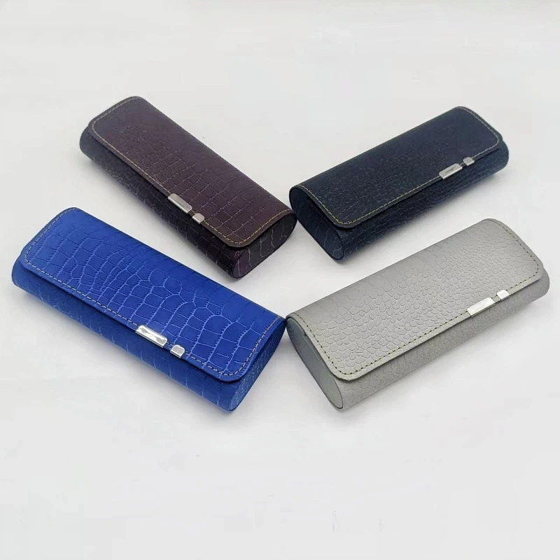 Fashion Eyewear Organizer Portable Hard Eyeglasses Case, PU Leather Sunglasses Box, Durable Shockproof Glasses Storage Pouch