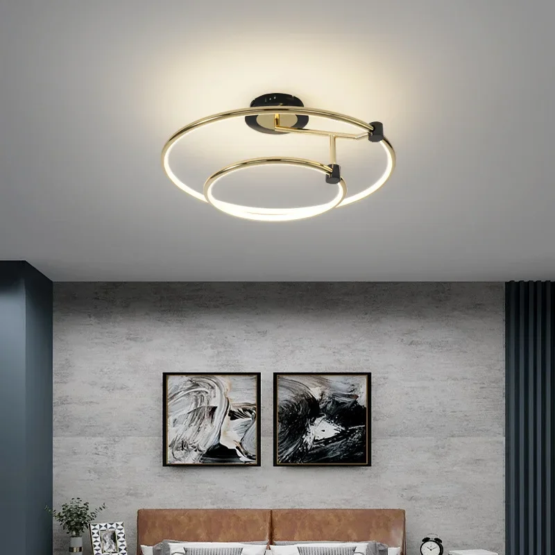 New Style Pendant Chandeliers Italian Lights Luxury Lamps Restaurant Light Modern Led Bedroom Lamp Aesthetic Round Room Hanglamp