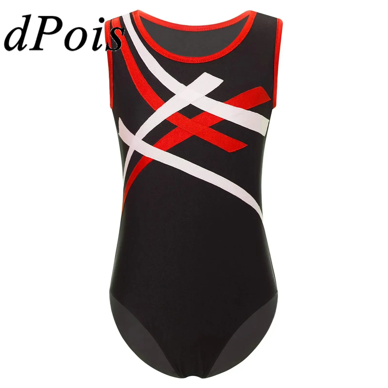 

Children Sleeveless Ballet Dance Gymnastic Bodysuit for Girls Figure Skating Jumpsuit Kids Gymnastics Leotard Dancing Clothes