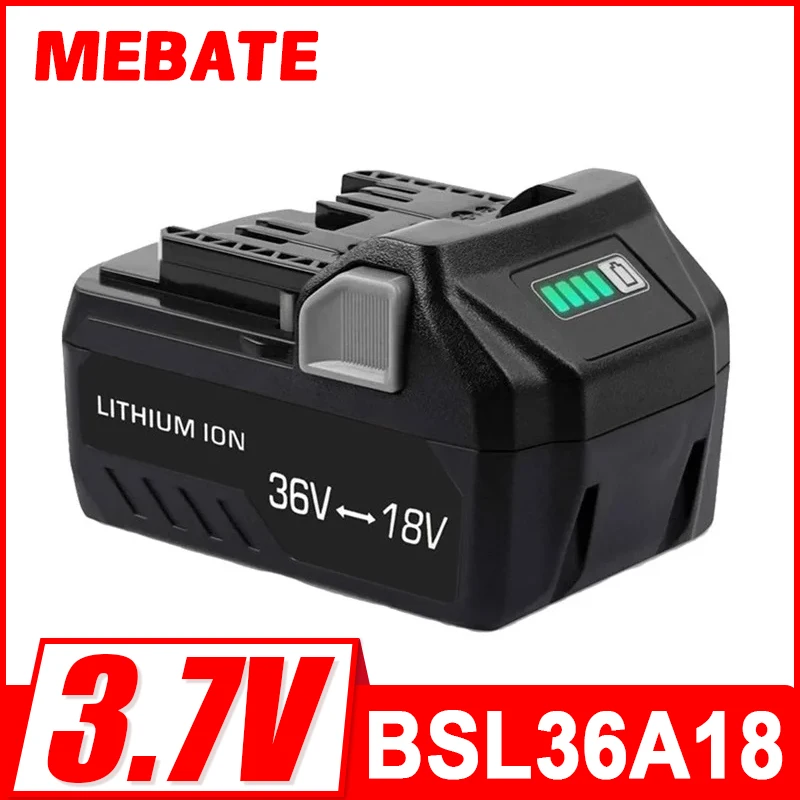 

Новая модернизированная аккумуляторная батарея 18 В 8000 мАч для аккумуляторных инструментов Hitachi 36 В BSL36A18 BSL1815 BSL1840 BSL1860