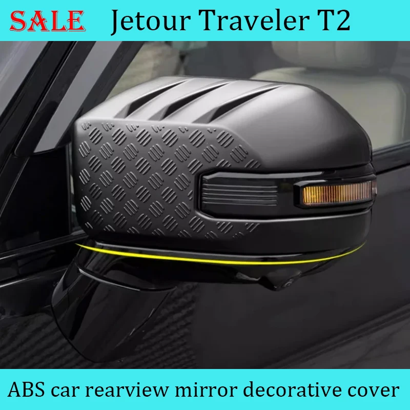 

Fit for JETOUR Traveler T2 2023-2024 Car Rearview Mirror Anti-scratch Cover Modified ABS Car Rearview Mirror Decorative Cover