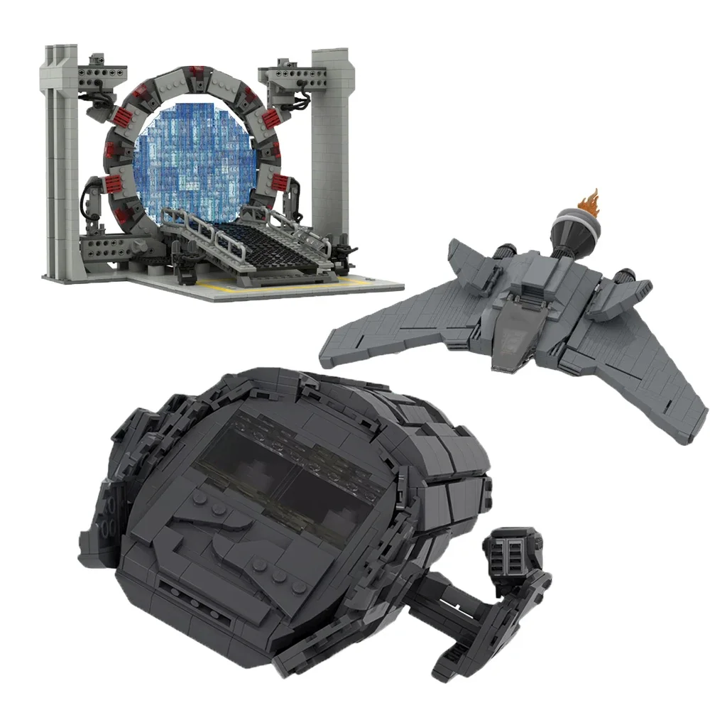 SG-1 Schip Bouwsteen Space Fighter F-302 Jager-Interceptor Stargateaed Commando Gateroom Baksteen Model Speelgoed Kids Speelgoed Cadeau