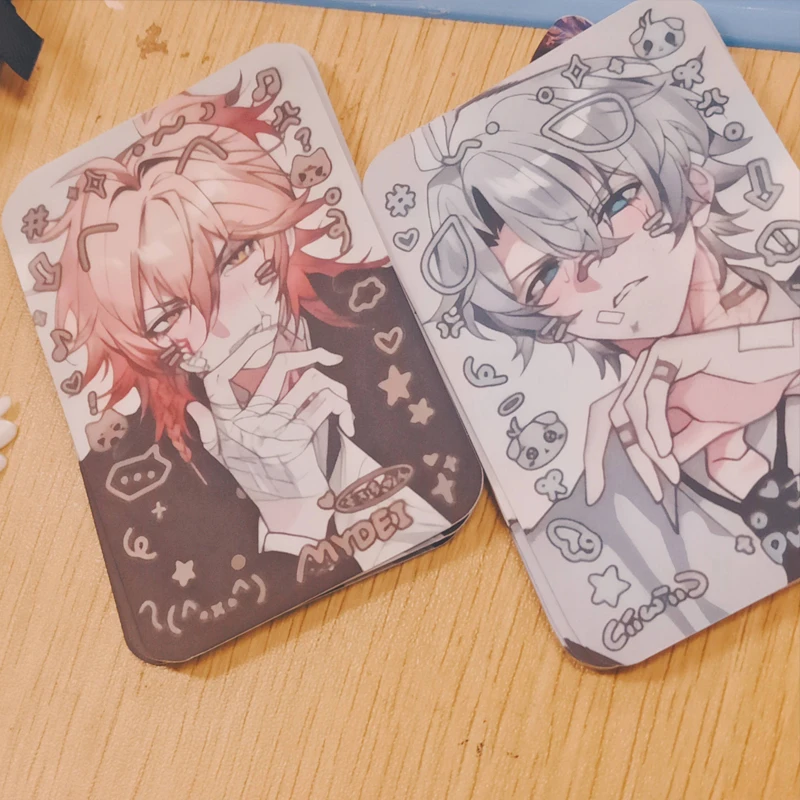 2Pcs/Pack Game Honkai: Star Rail Merch Fans Collection Character Cards Mydei Khaslana Phainon NeiKos496 Birthday Gift