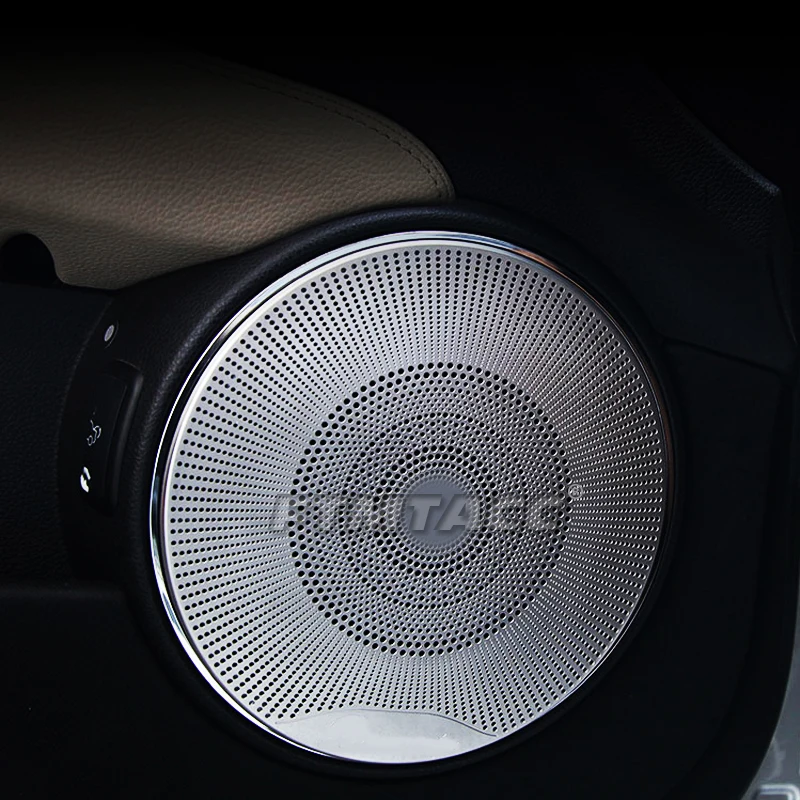 Car Styling Door altoparlante Stereo decorazione Tweeter copre adesivi Trim per Mercedes Benz classe C W204 interni accessori Auto