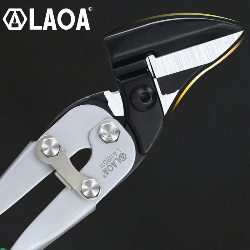 LAOA Multifunction Iron Metal Sheet Cutting Scissors Aviation Tin Snip Cutter Multi-directional Shears Industrial Hand Tool