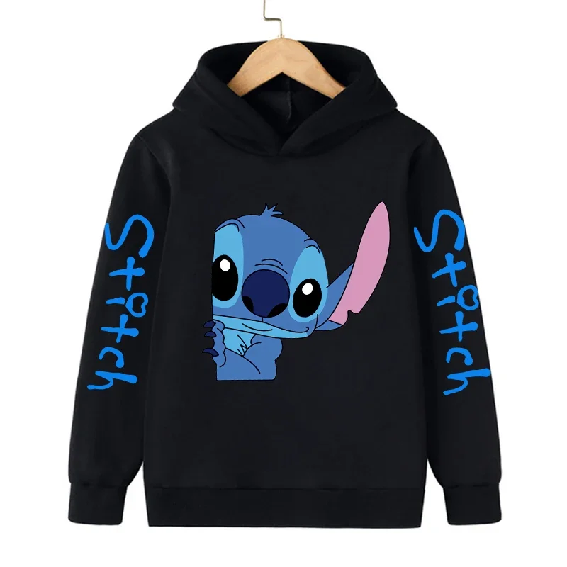 New in Cool Stitch Hoodie Children Cartoon Clothes Kid Girl Boy Lilo and Stitch Sweatshirt Manga Hoody Baby Casual Top