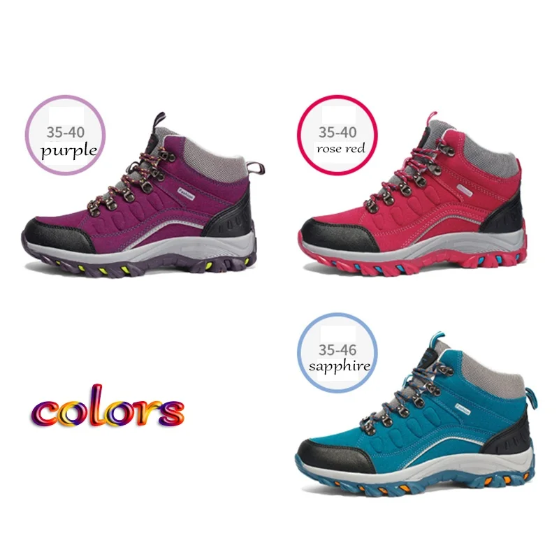 Women''s Hiking Shoes Trekking Boots Outdoor Boots Waterproof & Superlight Plus Size 35-46