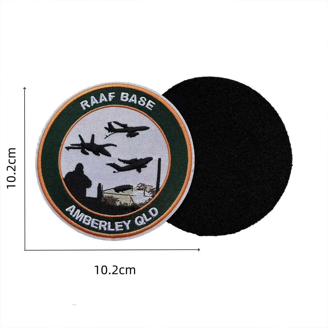 Customizable Australia RAAF Base Amberley Embroidered Patch Hook and Loop Morale Armband Badges Decoration Stickers for Clothes