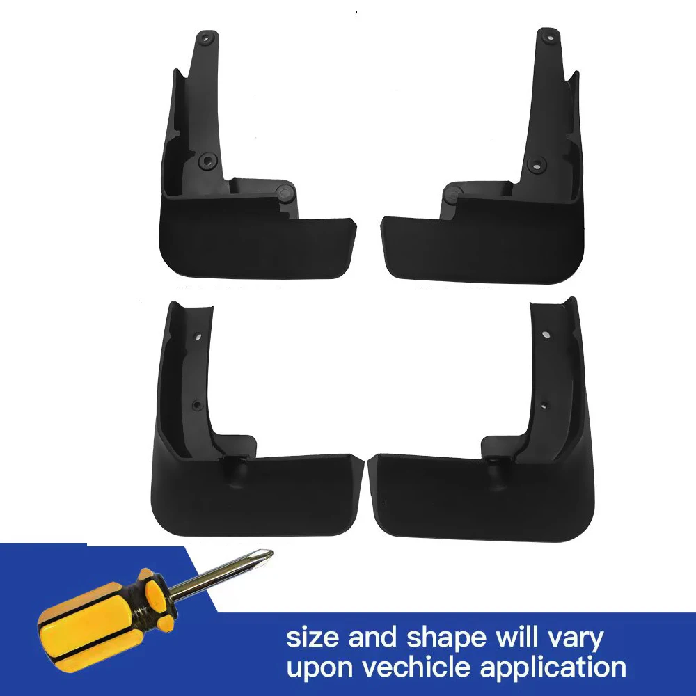 4Pcs Front & Rear Mud Flaps Splash Guards Mudguards Black For Subaru OUTBACK 2021 2022