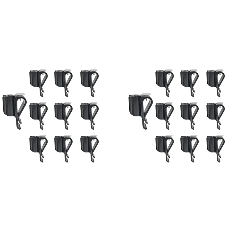 

20 Pack Golf Club Bag Clips On Putter Clamp Holder Organizer Durable Plastic Black Putting Clip Golf Accessories