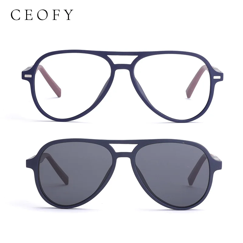 CEOFY Polarized Sunglasses Men Clip on Brand Designer Optical Myopia Eyeglass Prescription Glasses Multifunction High Quality