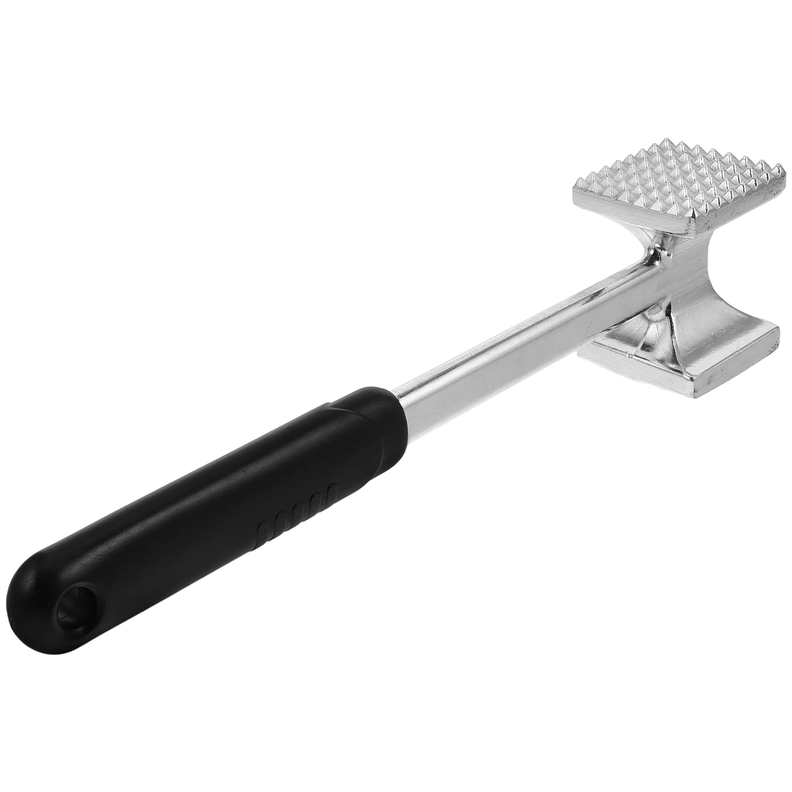 

1Pcs Meat Hammer Kitchen Tenderiser Aluminum Alloy Long Handle Sturdy Tool for Beef Steak Poultry Restaurant Meat Hammer