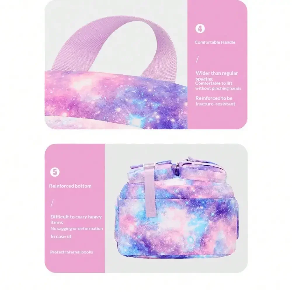 Back To School Heavy R Backpack, Multi-Pocket See-Through Transparent Student Bookbag, Stadium Approved Aesthetic School Backpack