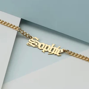 12 최고의 판매 이름 Anklet -№12