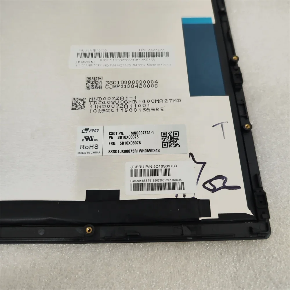 Yoga duet 7 13itl6 display MND007ZA1-1 5D10S39703 5D10S39651 For Lenovo Yoga Duet 7 13IML05 Touch Screen LCD Assembly