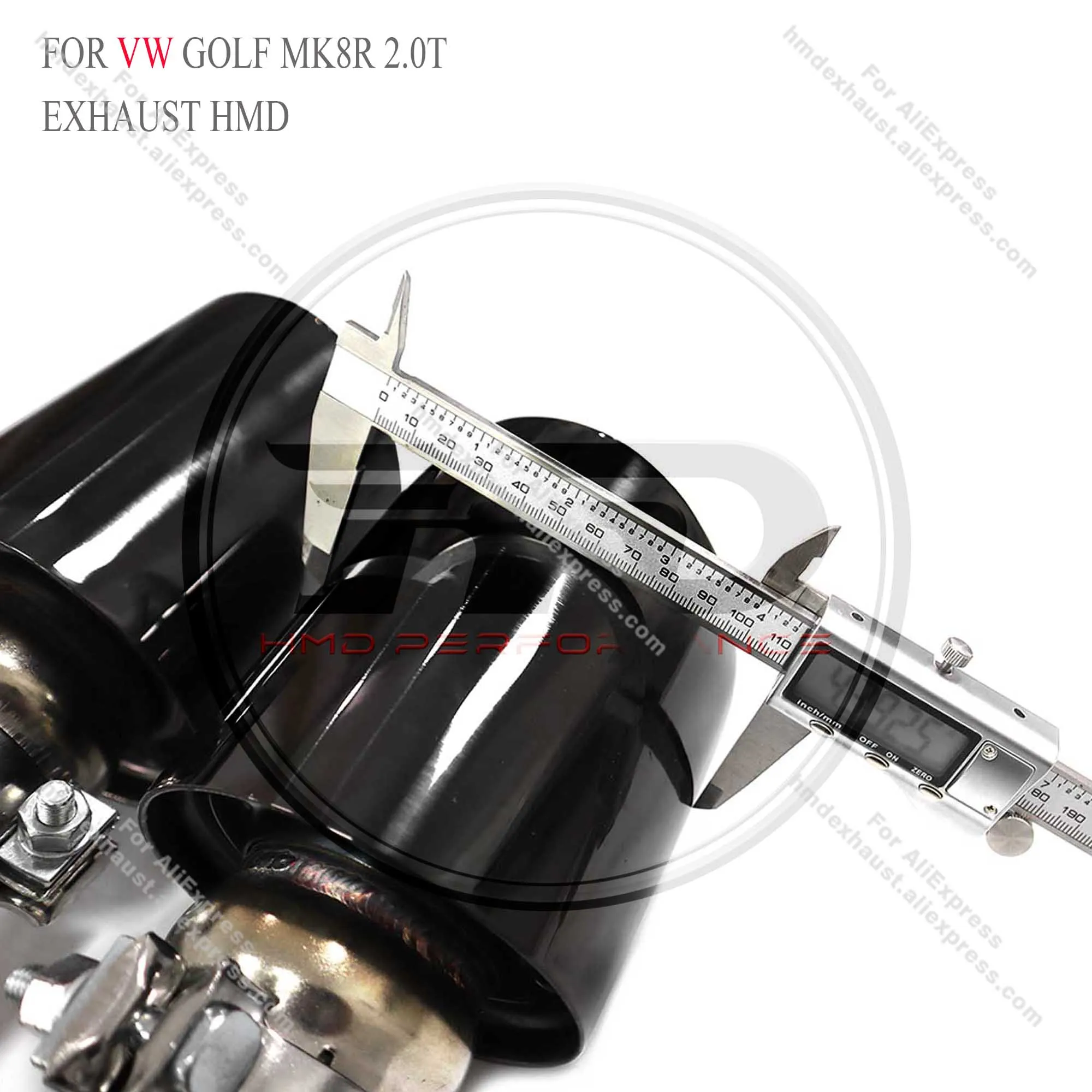 

Высокое качество Catback для VW Golf MK8R 2.0T, выхлопная система из нержавеющей стали, электронный клапан, наконечники глушителя, гоночная труба HMD