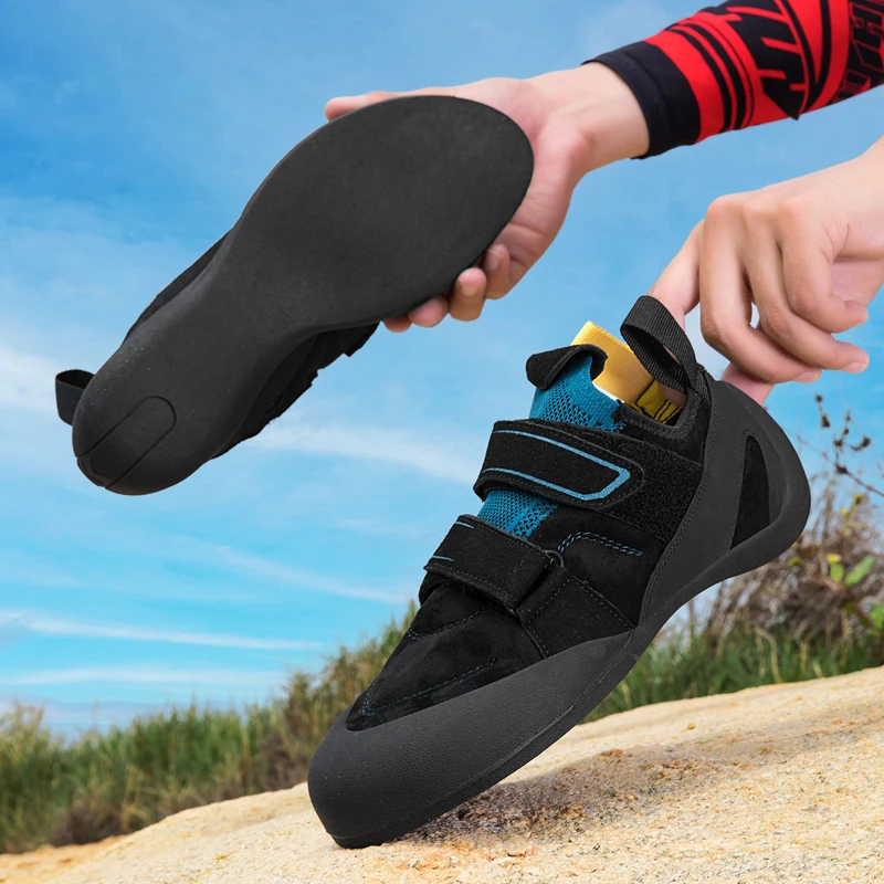 Professional Junior Climbing Shoes, Youth Anti Slip and Wear Resistant Outdoor Stone Hugging Sports Shoes, Training Shoes