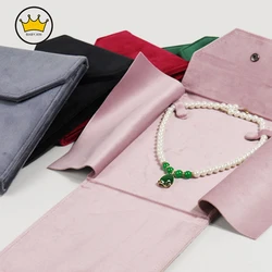 Button Pearl Necklace Package Velvet Cloth Evening Chain Pendant Storage Bag Sweater Chain Jewelry Box Wholesale