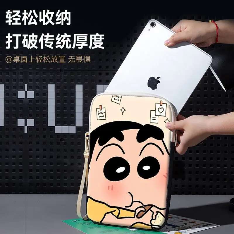 

Anime Miniso Crayon Shin Chan Cute Pink Laptop Bag for Lenovo Dell HP Huawei Macbook Air M2 Case 10 11 12 13 14 15 Inner Bladder