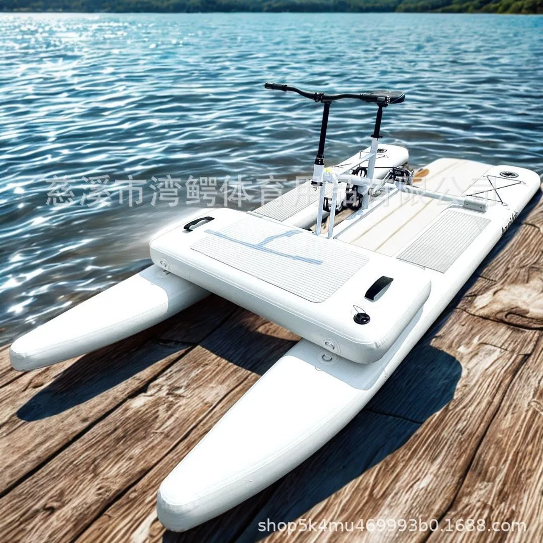 

Inflatable water bike, light and portable, lake and river parent-child entertainment, pedal boat