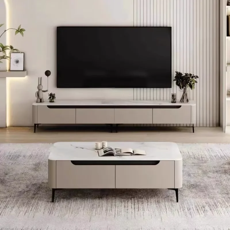 Living Room Glossy TV Stand Wood Tall Glass Room TV Stand Floor Television Meuble Television Salon Farniture For Living Room