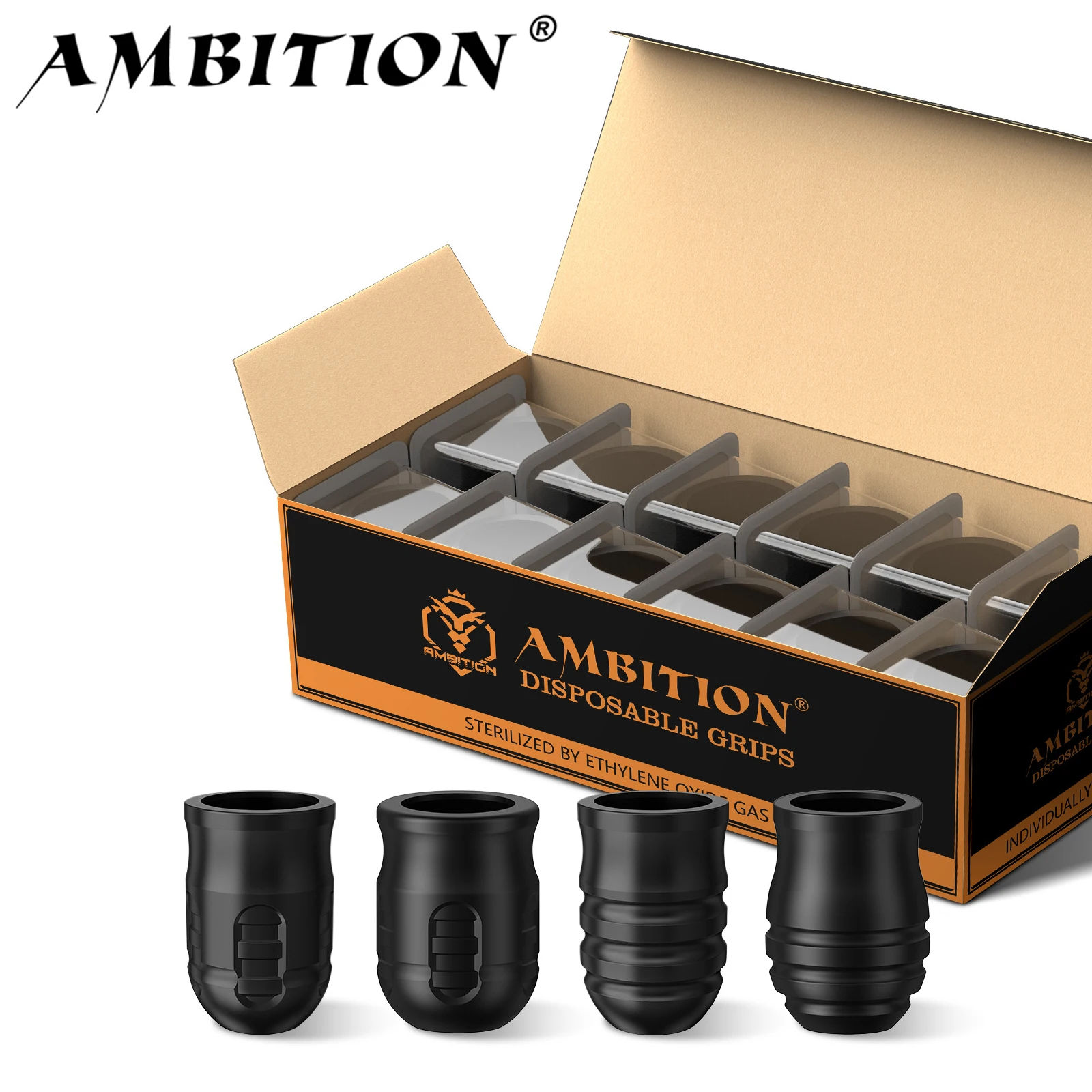 Ambition P1 Disposable Tattoo Grips for Mars-u Seher Paco Adjustable Tattoo Machine Pen Professional Rubber Handle Supply Artist