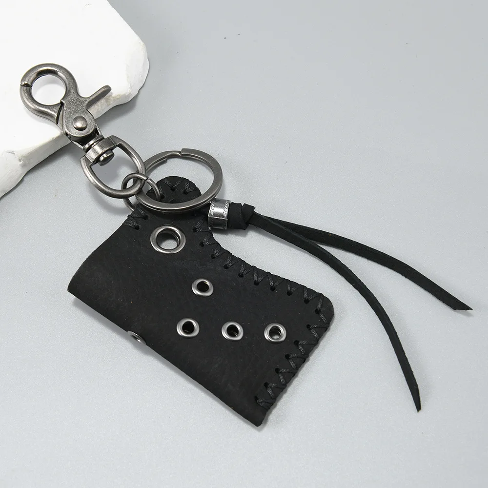 Retro Cowhide Lighter Leather Case, Keychain, Convenient Ignition Device ,Men's and Women's Backpack Waist Hanging Accessories