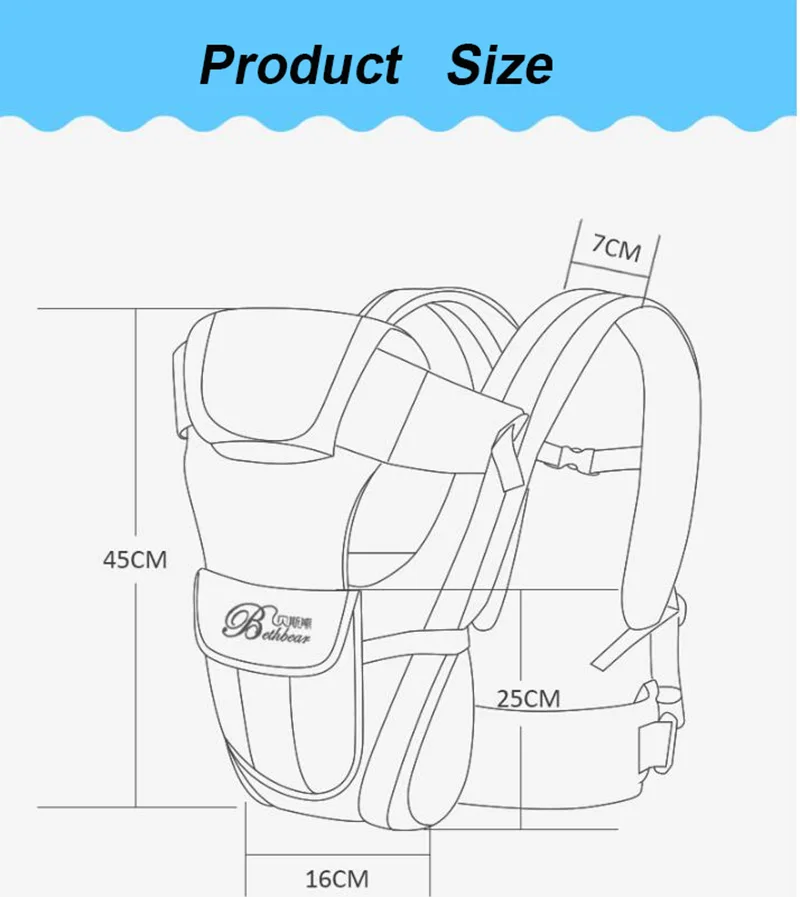 Baby Carrier Breathable Front Facing 4 in 1 Infant Comfortable Sling Backpack Pouch Wrap Adjustable for 0-24 Month Baby Travel