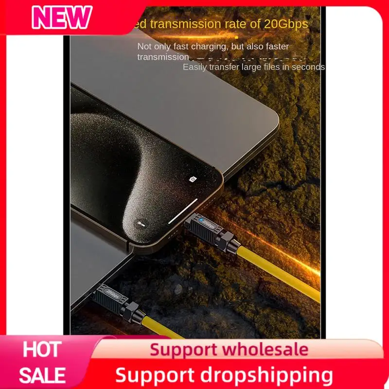 Superior PD 140W Splicing Fast Charging Data Cable 20Gbps 8K HD USB C To C Spring Cable Type C Scalable Extender Cord